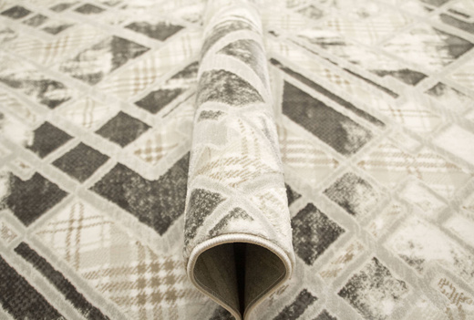 Dywan Garda P1149 Gray Szary Krem Romby Marmur