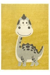 Dywan Emily Kids 5860D l.gri/yellow Dinozaur Żółty Szary