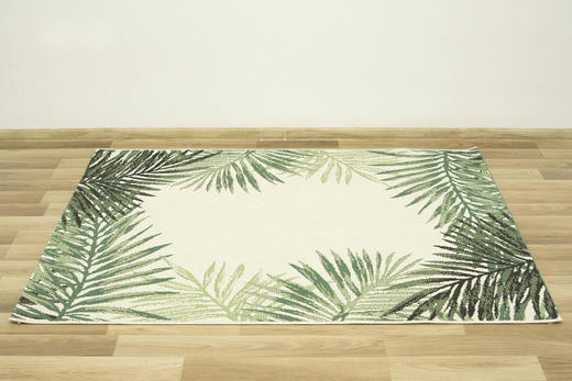 Dywan Sznurkowy Syrena 19435/62 Liście Palmy Butelkowa Zieleń