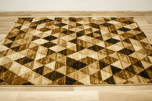 Dywan Super Rose 9592A Brown/Beige Brąz Beż Krem Trójkąty