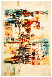 Dywan Shaggy Puffy P643 Beige/Yellow Abstrakcja