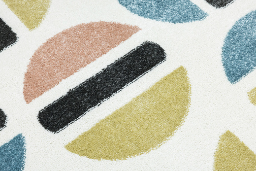 Dywan Dziecięcy Lima M045A rose/blue Krem Fiolet Półkola