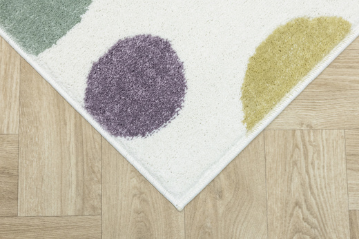 Dywan Dziecięcy Lima M042A cream/rose Krem Róż Fiolet Kropki