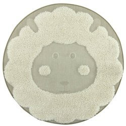 Okrągły Dywan Shaggy Smile 15545/653 kremowy