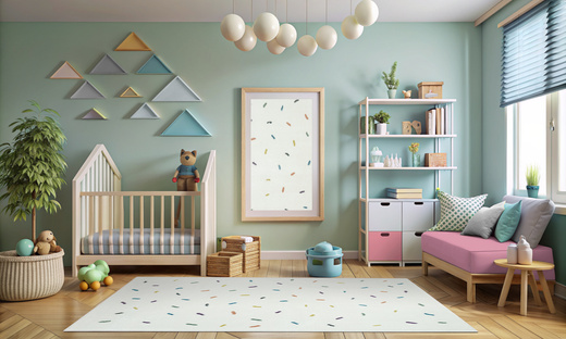 Dywan Dziecięcy Lima M039A cream/blue Krem Kreski