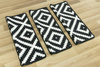 Antypoślizgowe Nakładki prostokątne romby czarny 91