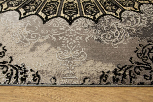 Dywan Tender 27237A black/l.grey Czarny Beż Krem Ornament Boutique