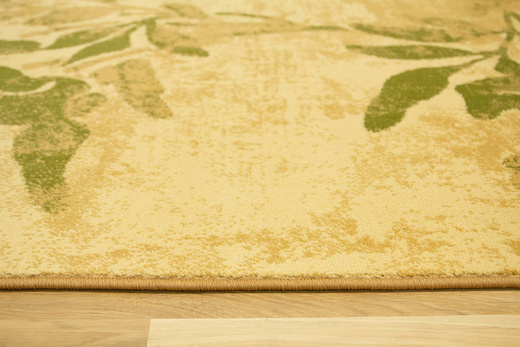 Dywan Agnella Standard Floris Groszek Beż Oliwka Kwiatowy