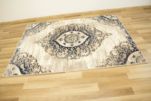 Dywan Victoria 7104A cream/beige Ornament Krem Niebieski