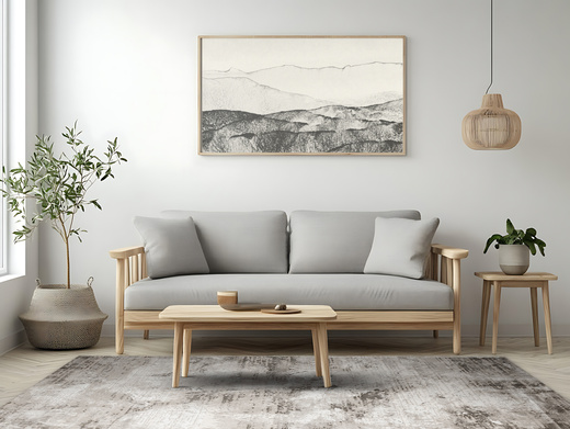 Dywan Nantes NT208A Beige/Vizon Szarobeżowy Kamień Marmur