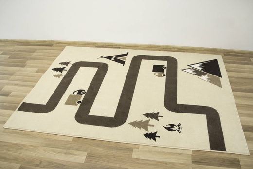 Dywan Kids 534456/97955 ivory Uliczki Góry Beż Brąz