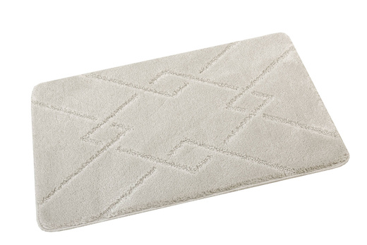 Dywanik Łazienkowy Antypoślizgowy Moreno Light Grey Jasny Szary Romby