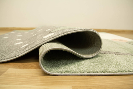 Dywan Dziecięcy Lima 1316C l.grey/green Szary Oliwkowy Króliczek