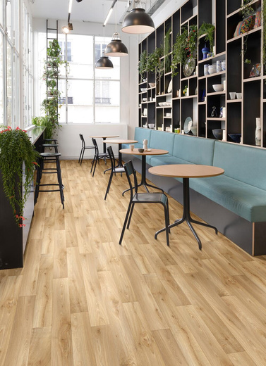 Wykładzina PCV Ttitan Willow Oak 602L Deski Beż szerokość 1 m