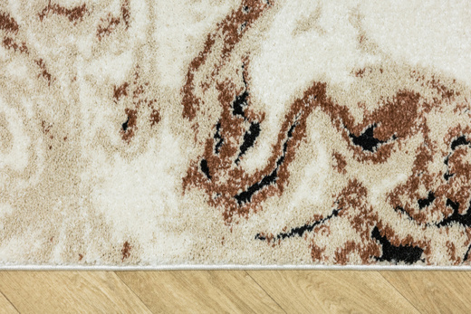 Dywan Bosa K421A cream/somon Kremowy Miedziany Marmur