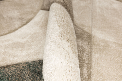 Dywan Kandy N412A l.beige/emeral Butelkowa Zieleń Beż Fryz