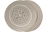 Okrągły Dwustronny Dywan Sznurkowy Brussels 205626/10610 linen Beż Krem Rozeta Outdoor