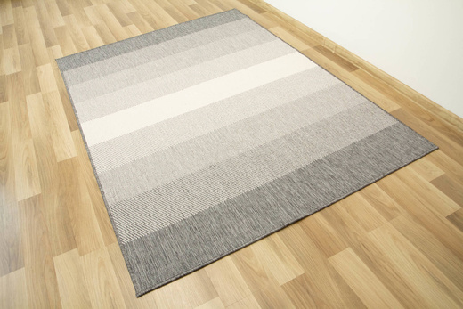 Dywan Dwustronny Sznurkowy Brussels 205248/10010 silver pasy Outdoor