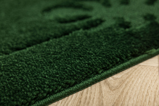 Dywanik Łazienkowy Antypoślizgowy Lisset Monstera Butelkowa Zieleń Linie