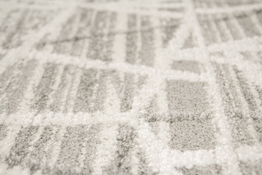 Chodnik Loris G162D cream/d.grey Stebrzysty Szary Krem szerokość 80 cm