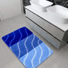 Dywanik Łazienkowy Fiori Blue Niebieski Pasy Fale