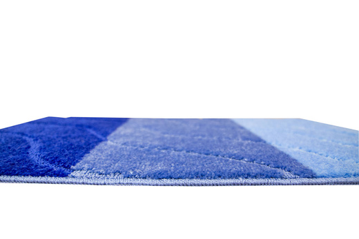 Dywanik Łazienkowy Fiori Blue Niebieski Pasy Fale