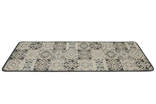 Antypoślizgowy Dywan FLEX 19636/P10 Grafit Beż Patchwork