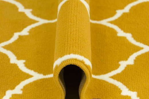 Chodnik luna 502682/89955 koniczyna musztardowa szerokość 100 cm