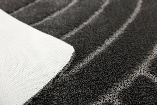 Dywanik Łazienkowy Antypoślizgowy Sash Dark Grey Ciemny Szary Pasy