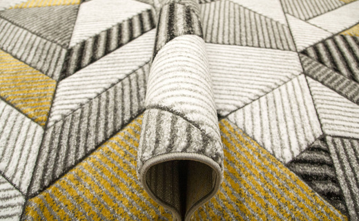 Dywan Amelia A632A grey/d.yellow Szary Żółty Linie Paski Kreski