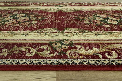 Chodnik Lotos 535/210 bordowy szerokość 100 cm