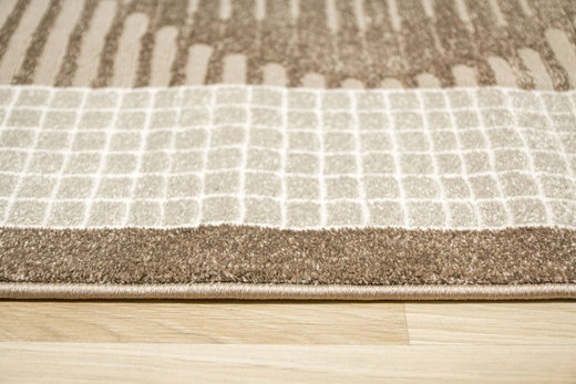 Dywan Teno QP030 Brown Brąz Beż Geometryczny