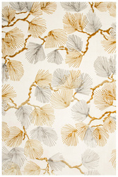 Dywan Elisa PF151 nehir/gold Krem Złoty Listki