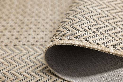 Dywan Antypoślizgowy Sznurkowy Flex 19242/P01 Beż Krem Jodełka