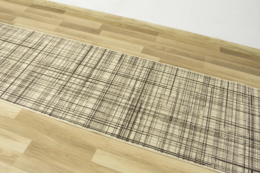 Antypoślizgowy Chodnik 19171/19 Brąz Kratka szerokość 67 cm