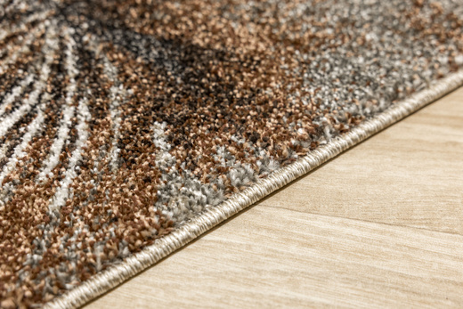 Dywan Ponte N879A l.grey/beige Brąz Szary Kwiaty