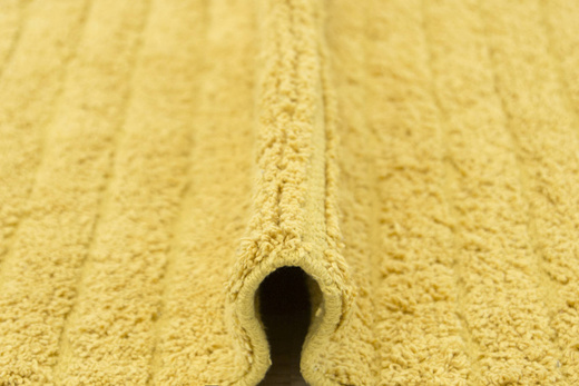 Dywanik Chodniczek Kilim Bawełniany Żółty z Frędzlami