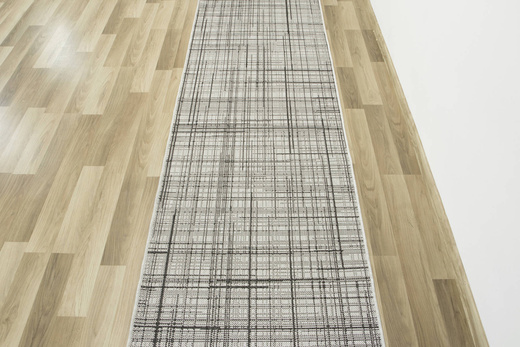 Antypoślizgowy Chodnik 19171/08 grey Szary Kratka szerokość 80 cm