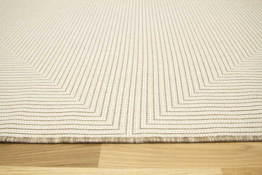 Dywan Dwustronny Sznurkowy Brussels 205697/10610 Linen Beż Krem Romb Linie Outdoor