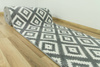 Chodnik Rainbow szare romby 11212/190 szerokość 70 cm