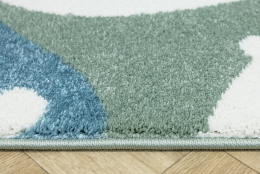 Dywan Dziecięcy Lima M040A green/cream Zielony Kremowy Kamyki Kropeczki