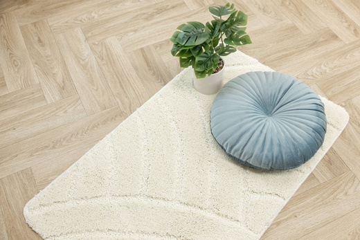 Dywanik Łazienkowy Antypoślizgowy Sash Krem Pasy