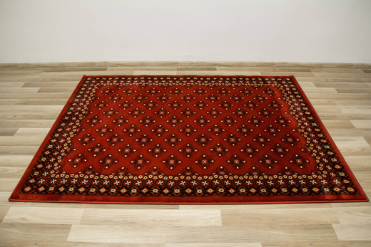 Dywan Ornamentowy Afgan 3099A red/black Czerwony Czarny