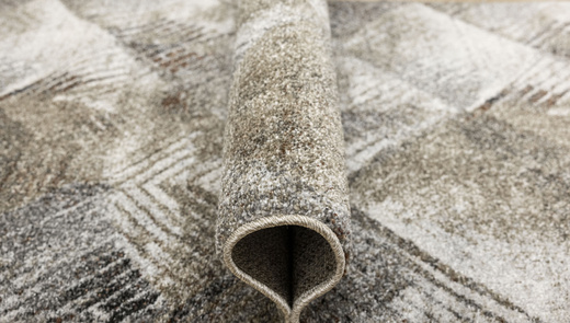 Chodnik Ponte N858A Beige Szary Brąz Romby szerokość 100 cm