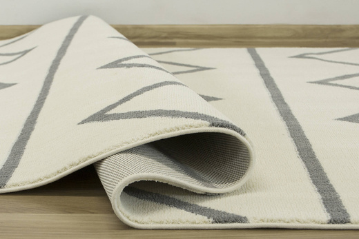 Dywan Karof 6062A grey/white 43 Krem Szare Zygzaki