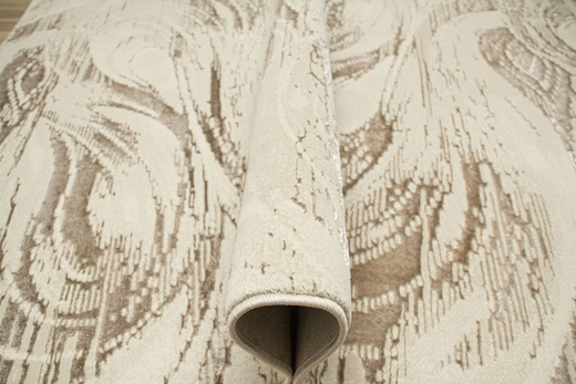 Lśniący Dywan Allora Plus F693A cream/beige Beż Krem Tynk