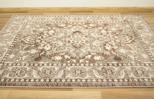 Dywan Victoria 8677A vizion/brown Ornament Brąz Krem