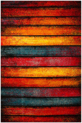 Dywan Rainbow 11196/120 kolorowe deski