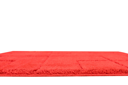 Dywanik Łazienkowy Antypoślizgowy Inez Red Czerwony Geometria