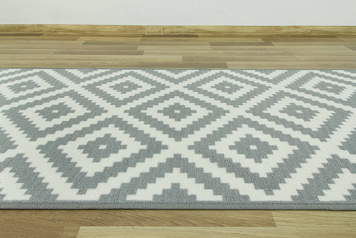 Antypoślizgowy chodnik romby szary 19 szerokość 67 cm